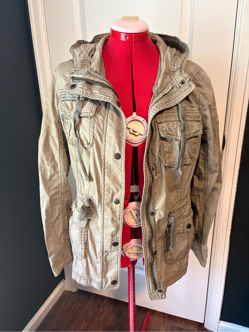 Y2K 2008 Abercrombie & Fitch Hooded Field Jacket